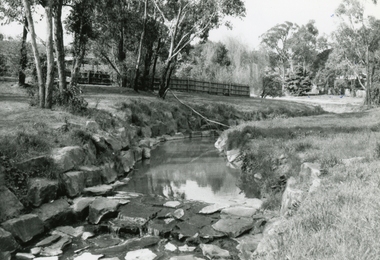 Photograph, Mullum Mullum Creek, at the end of George Street on 10th September 1989, 1989