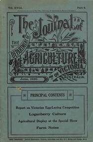 Book, The Journal of the Department of Agriculture of Victoria - June, 1920, June 1920