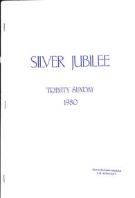 Book, Silver Jubilee - Trinity Sunday 1980, 1980