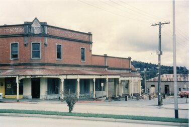 4 Coloured photographs numbered 10043 to 10046, Demolition of buildings in Adelaide Street -Ringwood. Circa 1960