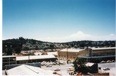 Photograph, Ringwood Timber & Trading Builders and Plumbers Supplies on Maroondah Hwy cnr New Street Ringwood.Circa 1960's