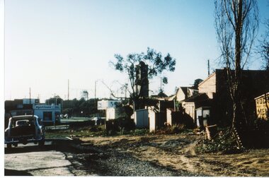 Photograph, Rear of shops- Main Street Ringwood early 1960's