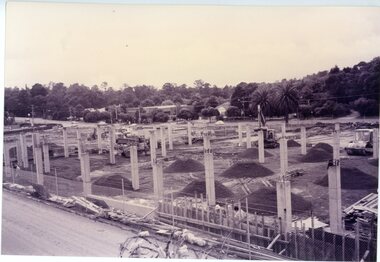 Photograph, Eastland car park construction -1992