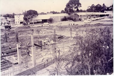 Photograph, Eastland car park construction -1992