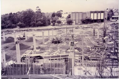 Photograph, Eastland car park construction -1992