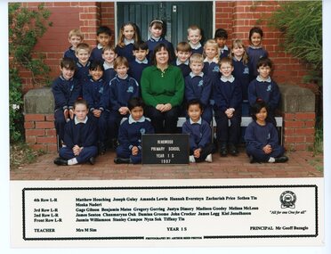 Photograph, Ringwood Primary School -  Year 1S students- 1997