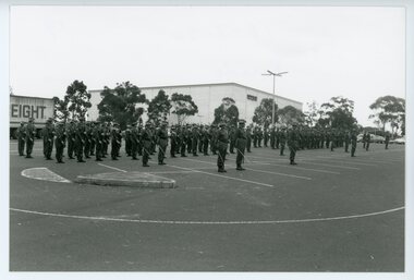 Photograph, Freedom of the City of Ringwood parade -1990. 7th Field Engineers Regiment of The Royal Australian Engineers