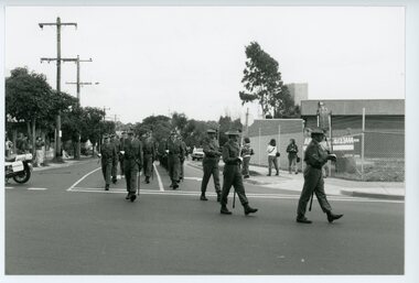 Photograph, Freedom of the City of Ringwood parade -1990. 7th Field Engineers Regiment of The Royal Australian Engineers