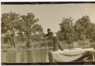 Photograph, Accuracy fly casting - Ringwood   - circa 1930