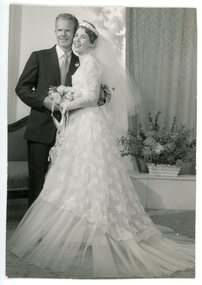 Photograph, Geoffrey Baker Studios, Mr & Mrs F Charles wedding photograph