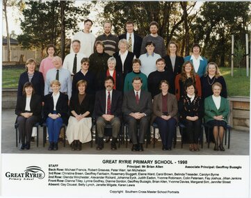 Photograph, Great Ryrie Primary School -1998. Staff photograph