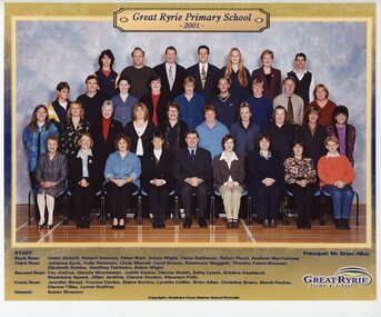 Photograph, Great  Ryrie Primary School 2001 - Staff Photograph