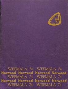 Magazine - Yearbook for Norwood High School/Secondary College, North Ringwood, Victoria, Weemala 1974