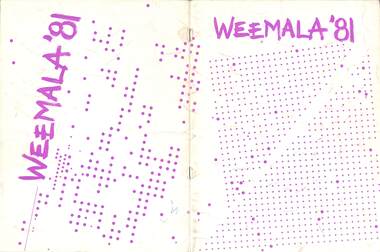 Magazine - Yearbook for Norwood High School/Secondary College, North Ringwood, Victoria, Weemala 1981