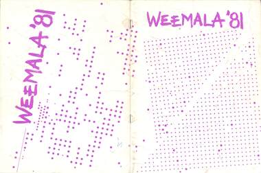 Magazine - Yearbook for Norwood High School/Secondary College, North Ringwood, Victoria, Weemala 1981
