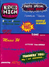 Magazine - Yearbook for Norwood High School/Secondary College, North Ringwood, Victoria, Weemala 1984