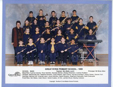 Photograph, Great Ryrie Primary School -1999.  School Band