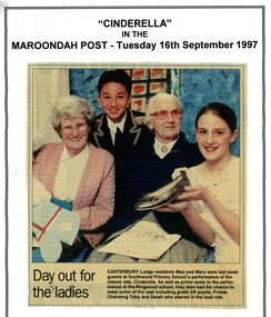 Newspaper - Newspaper Clipping - Maroondah Post, Tuesday 16th September, 1997, Sothwood Primary School, Ringwood -  "Day out for the Ladies"