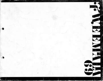 Magazine - Yearbook for Norwood High School/Secondary College, North Ringwood, Victoria, Weemala 1969