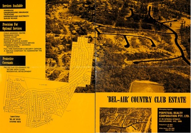 Flyer, Land Sale Brochure and Auction Notice, Bel-Air Country Club Estate, North Ringwood - circa 1978