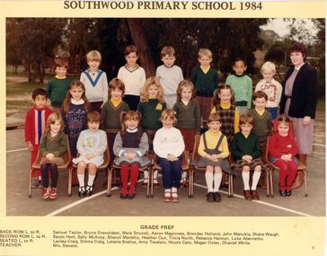 Photograph, Southwood Primary School Grade Prep, 1984, Class photo