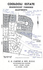 Document - Folder, Coolooli Estate Subdivision, Ringwood East, Vic. - Four Releases 1969-1975