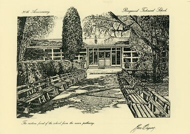 Print - Sketches, Ringwood Technical School 30th Anniversary Sketches 1988 by Glenn Duncan