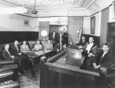 Photograph, Last Ringwood Council meeting in old Town Hall chambers - 1969