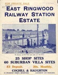 Flyer, Land Sale Brochure, East Ringwood Station Estate - c.1925