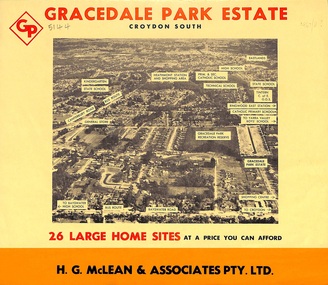 Flyer, Land Sale Brochure, Gracedale Park Estate, Croydon South, Vic. circa 1968