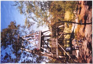 Photograph, Replica Antimony Mine Poppet Head - Ringwood Lake Park -1987