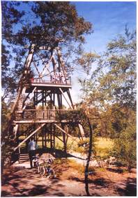 Photograph, Replica Antimony Mine Poppet Head - Ringwood Lake Park -1987