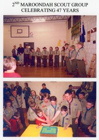 Photograph, 2nd Maroondah Scout Group celebrating 47 years in 2000