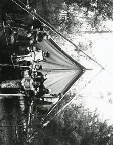 Photograph, 2nd Maroondah Scout Group camping in tents