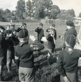 Photograph, 2nd Ringwood Scout Group Mark Weichard making his Cub Promise