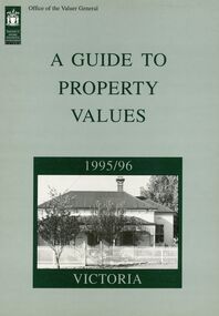 Book, Valuer General of Victoria, Guide to Property values in Victoria 1988-2008  (17 volumes), 1988-2004
