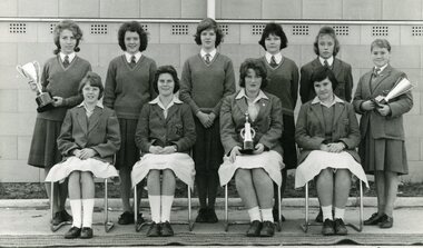 Photograph - Group, Ringwood Technical School 1961 Female Swimming Team, c 1961