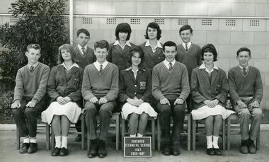 Photograph - Group, Ringwood Technical School 1963 Form 4ART, c 1963