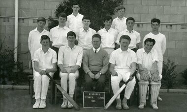 Photograph - Group, Ringwood Technical School 1965 Cricket Team, c 1965