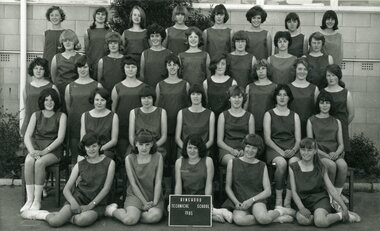 Photograph - Group, Ringwood Technical School 1965 Female Athletics Team, c 1965