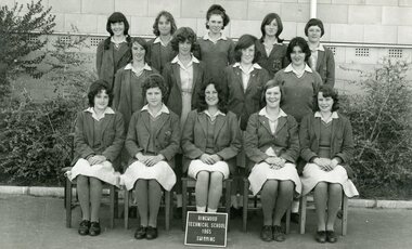 Photograph - Group, Ringwood Technical School 1965 Female Swimming Team, c 1965