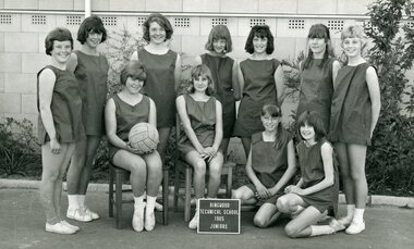 Photograph - Group, Ringwood Technical School 1965 Juniors Basketball Team, c 1965