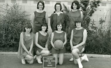 Photograph - Group, Ringwood Technical School 1965 Juniors Netball Team, c 1965