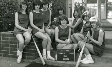 Photograph - Group, Ringwood Technical School 1965 Juniors Softball Team, c 1965