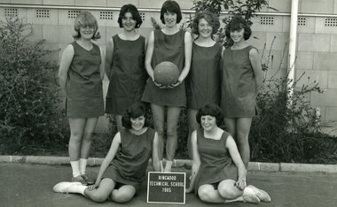 Photograph - Group, Ringwood Technical School 1965 Seniors Netball Team, c 1965