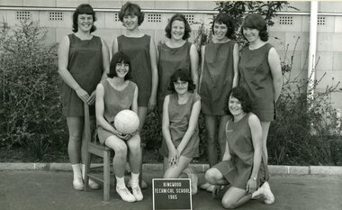 Photograph - Group, Ringwood Technical School 1965 Volleyball Team, c 1965