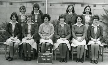 Photograph - Group, Ringwood Technical School 1966 Form 3DP, c 1966