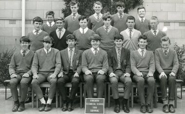 Photograph - Group, Ringwood Technical School 1966 Male Swimming Team, c 1966