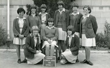 Photograph - Group, Ringwood Technical School 1966 Softball 1 Team, c 1966