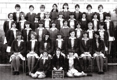 Photograph - Group, Ringwood Technical School 1967 Girls Athletics, c 1967